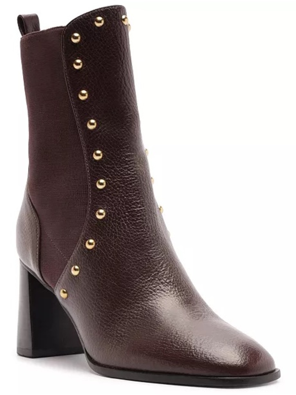 ♥️♥️ Arezzo Bota Salto Medio Women's Rony Mid Block Heel Booties - Preto Black